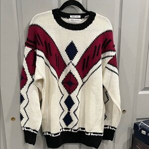 Henry Grethel Men's Geometric Knit Sweater